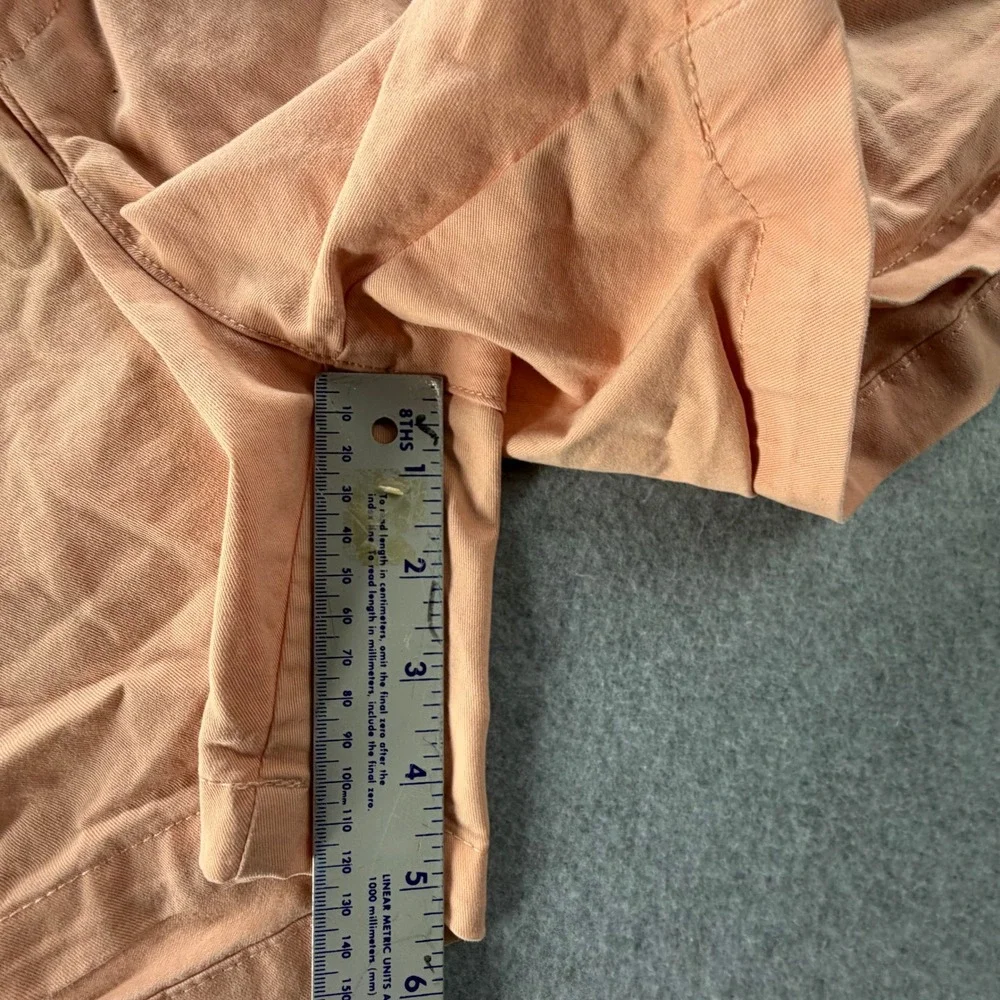 Eddie Bauer Legendwash Stretch Shorts Womens 14 Peach Coral Slightly Curvy 5in